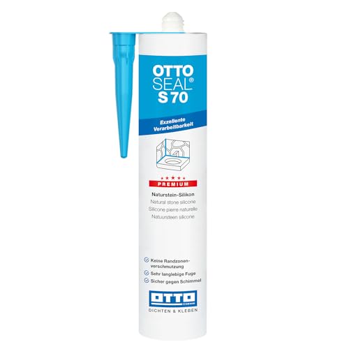 OTTOSEAL S70 Naturstein-Silikon 310ml inkl. kör4u Tülle (C80 Perlgrau) von kör4u
