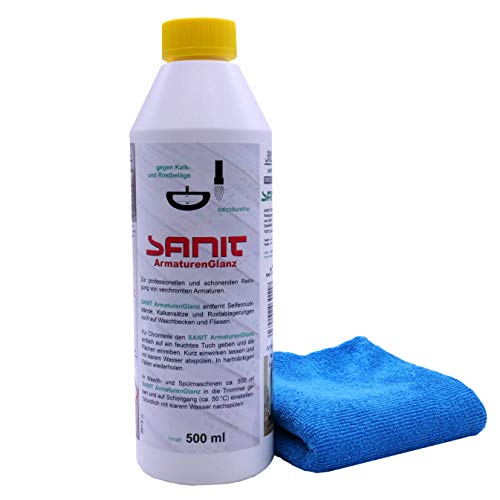 Sanit ArmaturenGlanz 500ml I für strahlende Armaturen I Mit Gratis Microfasertuch by kör4u I Made in Germany von kör4u