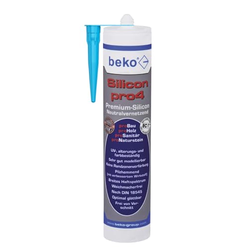 Silikon pro4 Premium 310ml, inklusive kör4u Tülle (weiß 22402) von kör4u