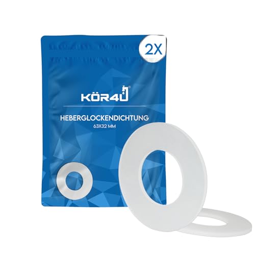 kör4u Heberglockendichtung, Gummidichtring 63x32mm, Dichtung für Spülkästen, passend für Geberit (2) von kör4u