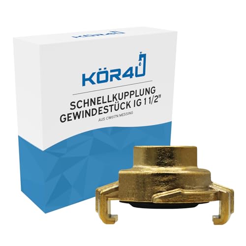kör4u Schnellkupplung 1 1/2 Zoll, mit Innengewinde, aus Messing von kör4u