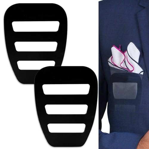2er-Set Einstecktuch-Halter - Krawattentuch-Organizer für Herren, Einstecktuch-Halter für Anzüge, sicherer Halt, Premium Material, Elegantes Accessoire für formelle Anlässe von kofihety