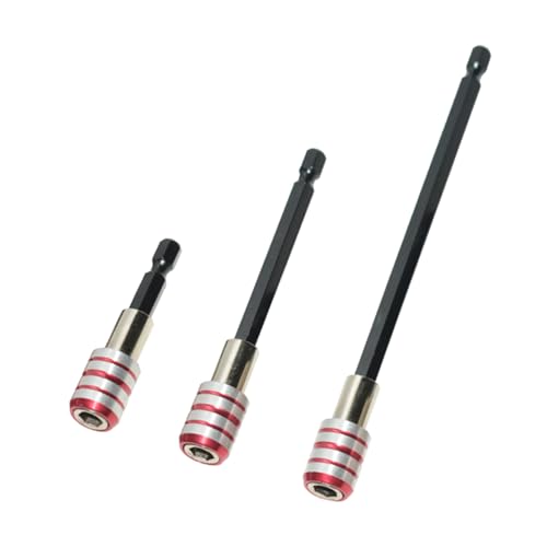 3. 3-teiliges Schaftverbindungsstangen-Set, selbstsichernd, ergonomisches Design und Stahl für Aufgaben, Schaft, Schnellentriegelung, Schraubendreher-Set von kokdid