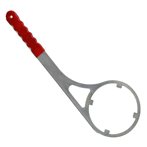 kokdid Praktischer 12,2 cm Metall-Wasserfiltergehäuse, Schraubenschlüssel, Gehäuse, Reiniger, umgekehrter Wasserschlüssel von kokdid