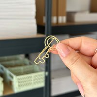 Goldene Büroklammern Schlüssel | 5 Stück Metall Binder Clips Stationery Goldene Büroklammern Schlüssel | 5 Stück Metall Binder Clips Stationery von kokoandlynn
