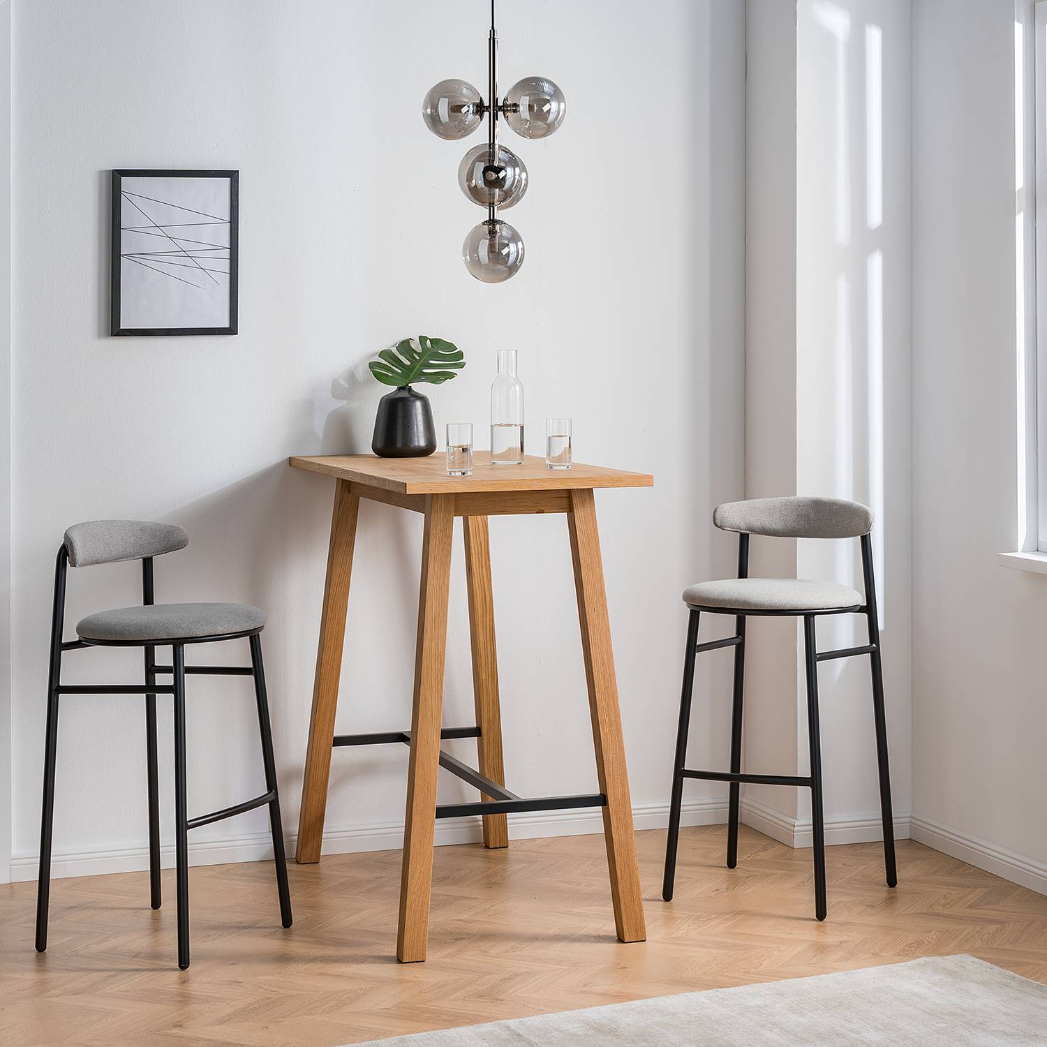 home24 Barstuhl Embi (2er-Set) 47 x 94 x 45cm von home24