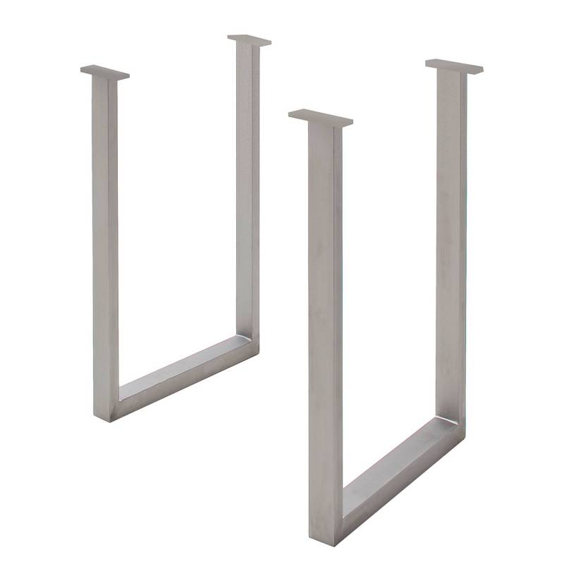 Kollected Bartischgestell KAPRA Bartisch Bar-Tresen Bar Tisch Metall Silber Deko von kollected