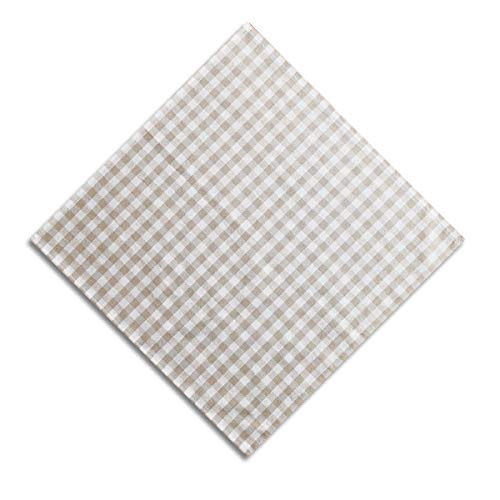 Stoff-Servietten Hannah im 2er Set - hochwertige Baumwollservietten beige-weiß kariert | weiche Landhaus-Tischdeko - rustikale Platzdeckchen je 40 x 40 cm Stoff-Servietten Hannah im 2er Set - hochwertige Baumwollservietten beige-weiß kariert | weiche Landhaus-Tischdeko - rustikale Platzdeckchen je 40 x 40 cm von kollektion MT