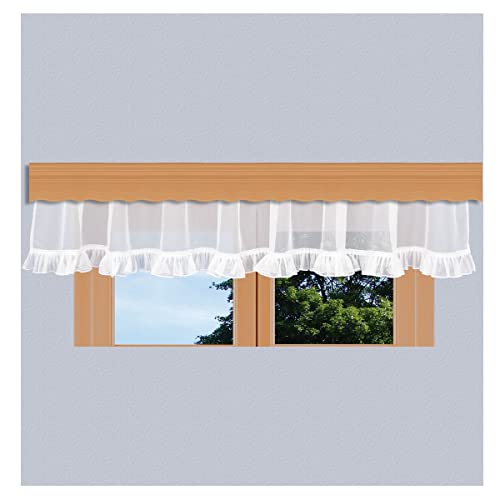 kollektion MT Querbehang Salome weiß mit Rüsche in Feinmarkisette Gardine mit Reihband und Falbelabschluss 30 x 100 cm kollektion MT Querbehang Salome weiß mit Rüsche in Feinmarkisette Gardine mit Reihband und Falbelabschluss 30 x 100 cm von kollektion MT