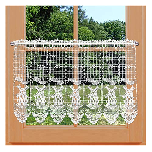 kollektion MT Zauberhafte Landhaus-Spitzengardine Windmühle gestickt Echte traditionelle Vogtländischer Spitze 37 x 64 cm kollektion MT Zauberhafte Landhaus-Spitzengardine Windmühle gestickt Echte traditionelle Vogtländischer Spitze 37 x 64 cm von kollektion MT