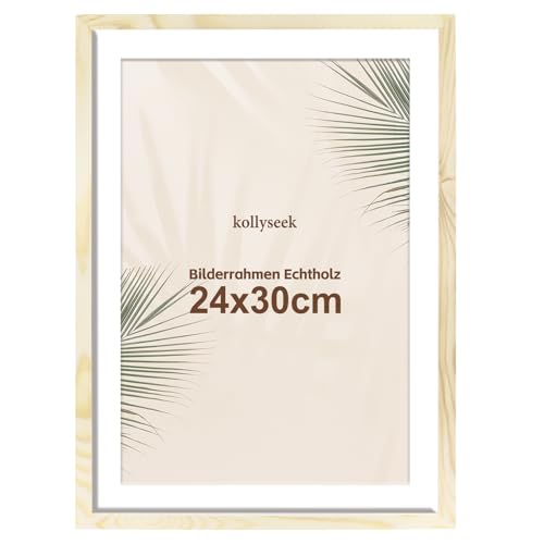 kollyseek Bilderrahmen 24x30cm Echtholz mit Passepartout Holz Rahmen mit Acrylglas Kieferholz Fotorahmen mit Bruchsicherem Acrylglas platten bilderrahmen Wood zimmer deko kollyseek Bilderrahmen 24x30cm Echtholz mit Passepartout Holz Rahmen mit Acrylglas Kieferholz Fotorahmen mit Bruchsicherem Acrylglas platten bilderrahmen Wood zimmer deko von kollyseek