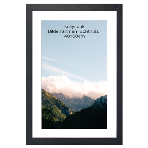 kollyseek Bilderrahmen 40x60cm Schwarz Fotorahmen mit Acrylglas Picture frame Posterrahmen (40x60cm,Schwarz) von kollyseek