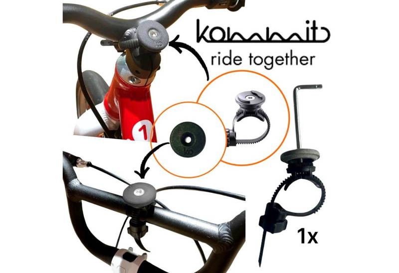 kommit® Fahrradhundeanhänger kommit® Bike Mount Bundle Lenker Extra Halter für Kinder Fahrräder von kommit®