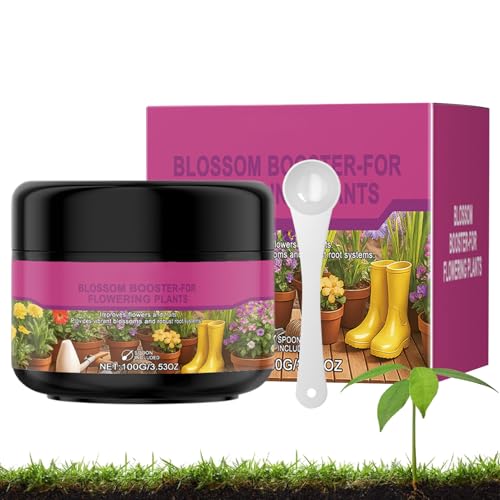 komsoup Blütenverstärker Dünger | Blühdünger 100g - Pflanzen Nahrungspulver Mit Messlöffel Für Obst Zimmerpflanzen Garten Rasen Ernte komsoup Blütenverstärker Dünger | Blühdünger 100g - Pflanzen Nahrungspulver Mit Messlöffel Für Obst Zimmerpflanzen Garten Rasen Ernte von komsoup