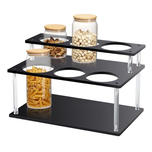 komsoup Coffee Syrup Organizer,Aus Acryl Für Kaffeesirupe | 2-Etagen Lagerorganizer Für Flaschen & Flaschen Aufbewahrung von komsoup