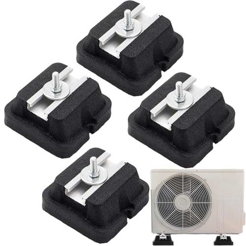 komsoup Klimagerät Stützfüße | Basisplatte Für Wärmepumpe Und Klimaanlage | Antivibrations-Ständer 4 Stück Für Split-Klimagerät Kompressor komsoup Klimagerät Stützfüße | Basisplatte Für Wärmepumpe Und Klimaanlage | Antivibrations-Ständer 4 Stück Für Split-Klimagerät Kompressor von komsoup