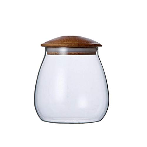 komsoup Vorratsdosen Glas, Küche Luftdicht Glasbehälter Mit Deckel, Durchsichtig Vorratsgläser, Home Glas Aufbewahrungsbox Dichtung Deckel Tee Lebensmittel Kanister Küchenbehälter Gläser Box von komsoup