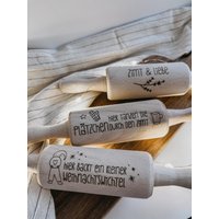 Deko Nudelholz Mit Gravur - Weihnachtsdeko Geschenkidee Advent Holzdeko Mini Weihnachtsgeschenk Handmade von konfettihausde