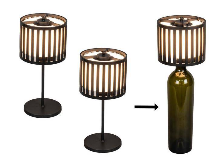 KONSTSMIDE LED Außen-Tischleuchte, Dimmfunktion, LED fest integriert, Warmweiß, 2er SET Flaschenlampe ohne Strom-kabel mit abnehmbaren Leuchtenkopf KONSTSMIDE LED Außen-Tischleuchte, Dimmfunktion, LED fest integriert, Warmweiß, 2er SET Flaschenlampe ohne Strom-kabel mit abnehmbaren Leuchtenkopf von konstsmide