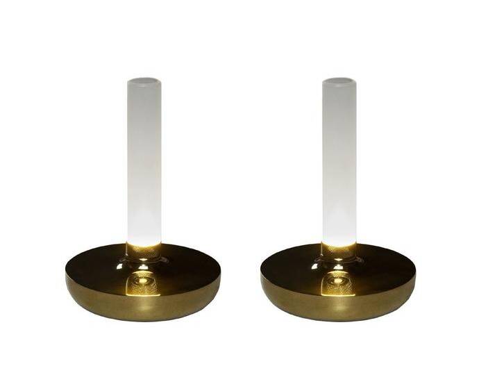 KONSTSMIDE LED Außen-Tischleuchte, USB-Ladefunktion, LED fest integriert, warmweiß, 2er Set Outdoor Tischlampe ohne Kabel & Strom, Gold-en Höhe 20cm KONSTSMIDE LED Außen-Tischleuchte, USB-Ladefunktion, LED fest integriert, warmweiß, 2er Set Outdoor Tischlampe ohne Kabel & Strom, Gold-en Höhe 20cm von konstsmide