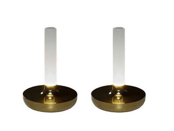 KONSTSMIDE LED Außen-Tischleuchte, USB-Ladefunktion, LED fest integriert, warmweiß, 2er Set Outdoor Tischlampe ohne Kabel & Strom, Gold-en Höhe 20cm KONSTSMIDE LED Außen-Tischleuchte, USB-Ladefunktion, LED fest integriert, warmweiß, 2er Set Outdoor Tischlampe ohne Kabel & Strom, Gold-en Höhe 20cm von konstsmide