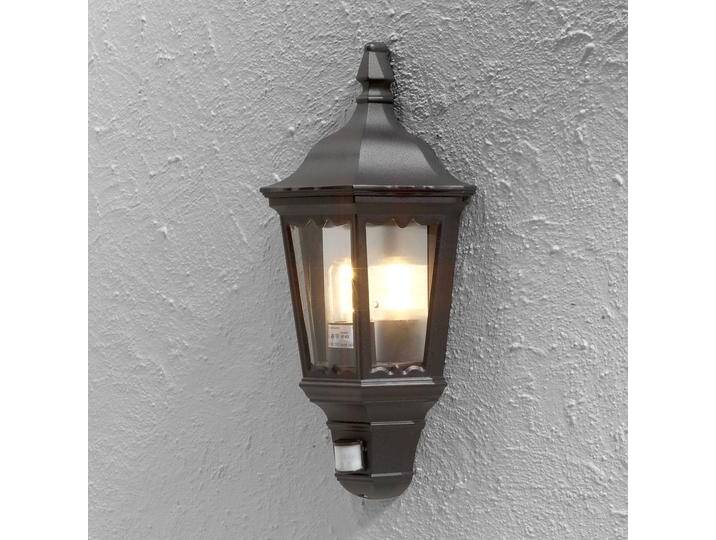 Konstsmide Außenwandlampe Firenze Halbschale, Sensor, schwarz - Landhaus - Aluminium von konstsmide