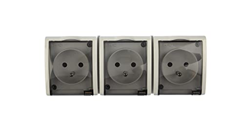 kontakt-simon Simon Aquarius 3-Fach mit/u IP54 mit Rauchklappe weiß AQGZ1-3/11a 5902787806910 von kontakt-simon