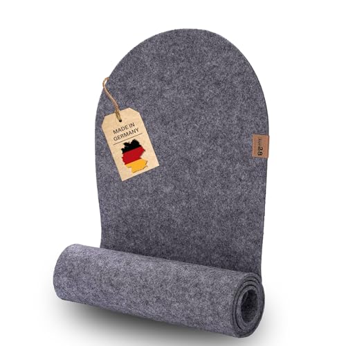 kontor28® - Premium Tischläufer Filz 100% Made IN Germany aus Upcycling-PET Filz | Tischläufer in 150x30 cm waschbar, Kratz- und hitzebeständig (Urbangrau, 100 x 30 cm) von kontor28