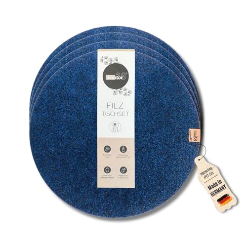 kontor28 - Design Tischsets APLIS aus Upcycling rPET Filz, 100% Made in Germany, Platzsets abwaschbar + schmutz -und wasserabweisend, Tischuntersetzer Filzmatte, Glasuntersetzer, Ozean 4er Set kontor28 - Design Tischsets APLIS aus Upcycling rPET Filz, 100% Made in Germany, Platzsets abwaschbar + schmutz -und wasserabweisend, Tischuntersetzer Filzmatte, Glasuntersetzer, Ozean 4er Set von kontor28