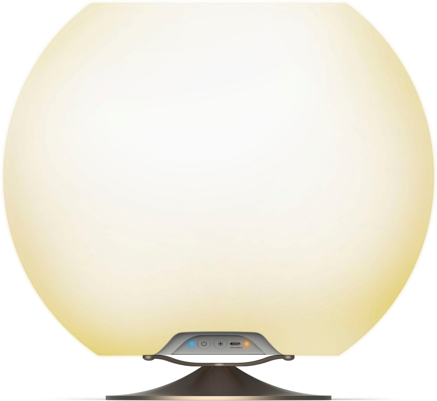 kooduu LED Tischleuchte Sphere, Bluetooth-Lautsprecher, LED fest integriert, Warmweiß, Sekt-/Getränkekühler, Bluetooth Lautsprecher, koppelbar, TWS-Stereo von kooduu