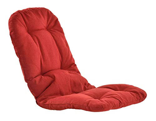 Korb-Outlet Schaukelstuhl Auflage Polster Kissen 120x50 deutsche Herstellung Auflagekissen Kissenauflage für Schaukelsessel (Rot) von Korb-Outlet