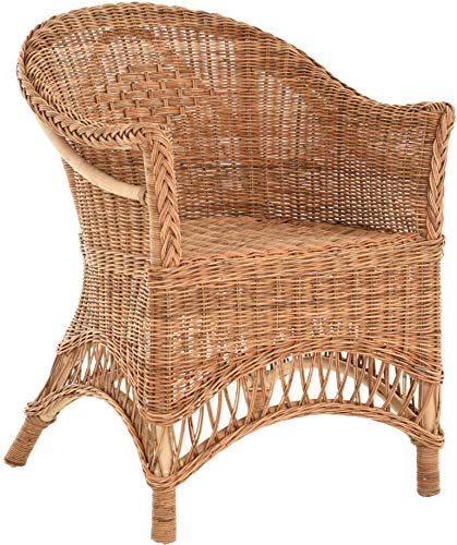 korb.outlet Rattansessel Landhaus Flechtsessel aus Natur-Rattan Rattan Sessel Korbsessel Wintergarten (Natur) von Korb-Outlet