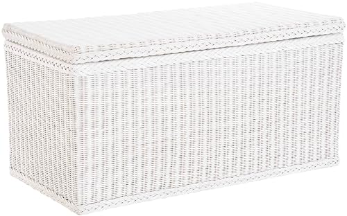 Korb-Outlet Truhe/Wäschetruhe aus Rattan (Weiß, Groß) von Korb-Outlet