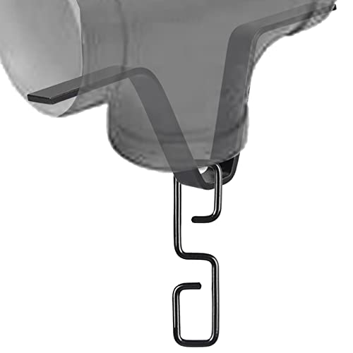 2 Stück Regenketten-Adapter – rostfreier Eisen-Regenkettenhaken für Fallstangen, schwarze langlebige Ketten-Clips für jede Standard-Dachrinne, einf Installation von Kot-au von kot-au