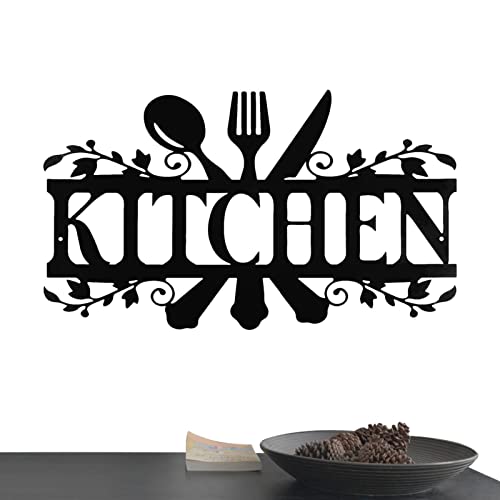 Kot-au Retro-Metallschild | Metallwand-Dekoration, Café, Küche, Metallschild für Küche, Garten, 5,5 x 22 cm von kot-au