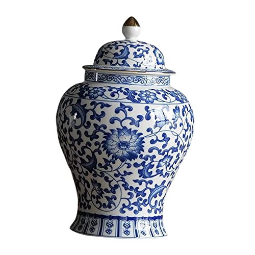 Keramik Ginger Jar Blumenvase Blumenarrangement Blaue Und Weiße Hochzeit von kowaku