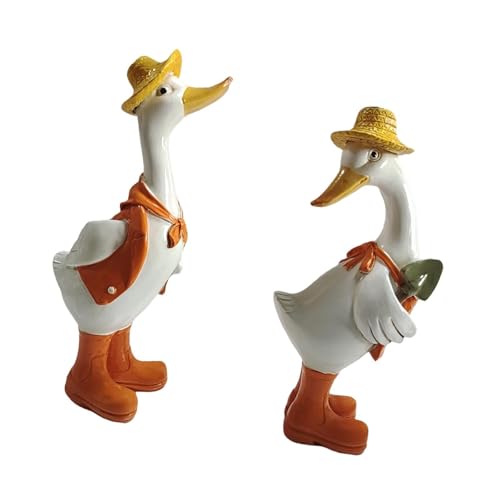 kowaku 2Pcs Garten Paar Ente Statuen Ente Figuren für Balkon Rasen Hof kowaku 2Pcs Garten Paar Ente Statuen Ente Figuren für Balkon Rasen Hof von kowaku