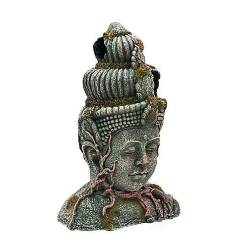 kowaku Buddha-Kopf-Statue, Aquarium-Dekoration, Betta-Rest, dekorativer Süßwasser-/Salzwassergebrauch, Aquarium-Ornament, Betta-Höhle kowaku Buddha-Kopf-Statue, Aquarium-Dekoration, Betta-Rest, dekorativer Süßwasser-/Salzwassergebrauch, Aquarium-Ornament, Betta-Höhle von kowaku