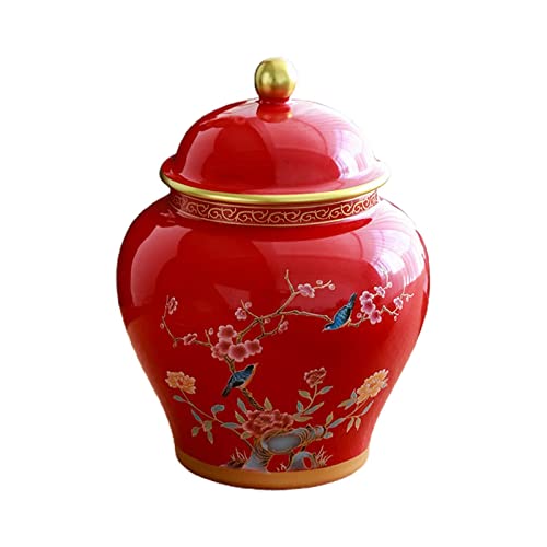 kowaku Dekorative Blumenvase Aus Porzellan Im Alten Chinesischen Stil mit Ingwerglas Und Deckel von kowaku