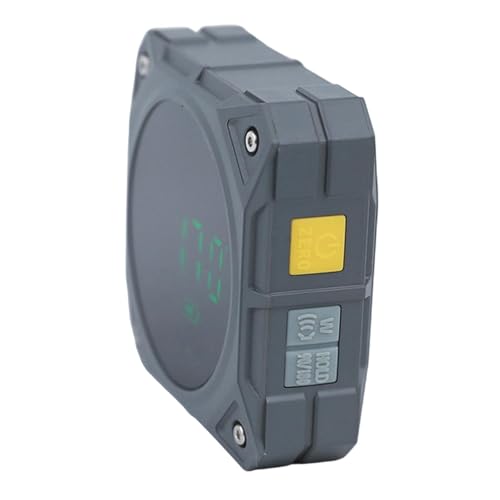 kowaku Digitaler Neigungsmesser Elektronische Wasserwaage Winkelmessgerät Und Nivelliergerät mit Beleuchtetem Display Und 360 Grad Messbereich für Holzbe, Grau von kowaku