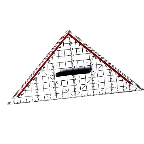 kowaku Dreieck-Lineal-Messwerkzeug, tragbar, leicht, langlebig, Dreieck-Winkelmesser, Mess-Layout-Werkzeug für Designer, Schulingenieurwesen von kowaku