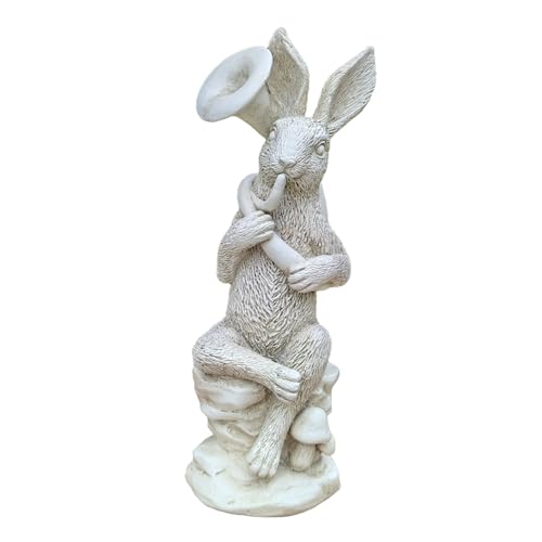 kowaku Figur Kaninchen Als Gartenstatue Aus Langlebigem Resin Passend für Außenbereich Und Landschaftsdesign, Style C von kowaku