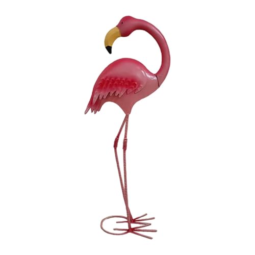 kowaku Flamingo Skulptur Gartenfigur Tierfigur Standfigur Aus Langlebigem Eisen Gefertigt für Eine Stilvolle Gartengestaltung für Rasenflächen, Mehrfarbig, Höhe 48 cm kowaku Flamingo Skulptur Gartenfigur Tierfigur Standfigur Aus Langlebigem Eisen Gefertigt für Eine Stilvolle Gartengestaltung für Rasenflächen, Mehrfarbig, Höhe 48 cm von kowaku