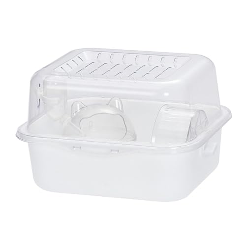 kowaku Hamsterkäfig Transparent Groß Belüftet Stabil Leicht zu Reinigen für Hamster Mäuse Und Andere Kleintiere für Zuhause Und Unterwegs, mit Zubehör von kowaku