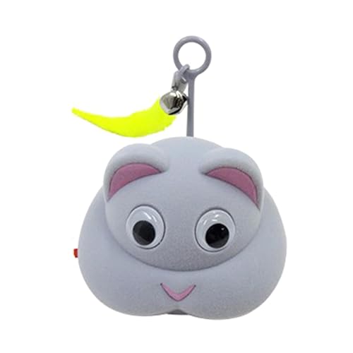 kowaku Interaktives Katzenspielzeug, Activated, USB-aufladbar, automatisch bewegliches Katzenspielzeug für Kätzchen, Indoor-Outdoor-Übung, Grau von kowaku