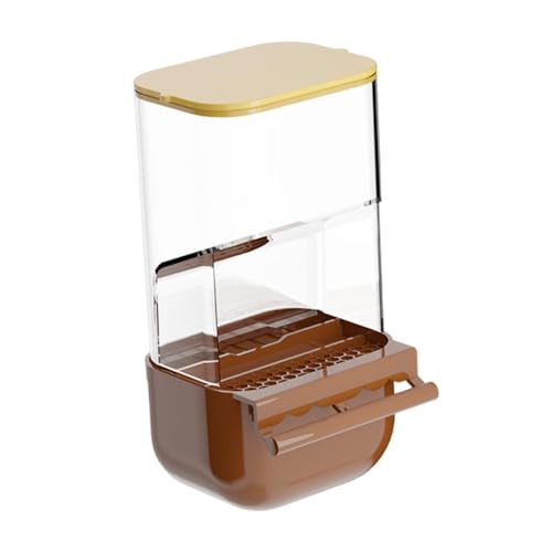 kowaku Kein Durcheinander, Vogelfutterspender zum Aufhängen, Futterstation, auslaufsicher, spritzwassergeschützt, automatischer Papageienfutterspender mit, Kaffee von kowaku