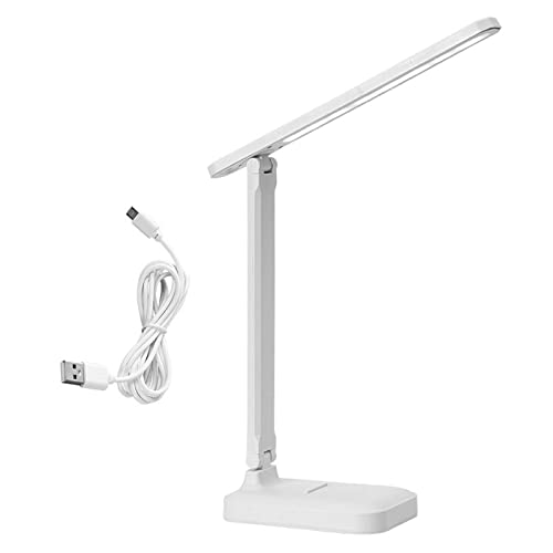 kowaku LED Schreibtischlampe Schreibtischleuchte Drei einstellbare Helligkeit Weiß Tragbare Nachttischleuchte Schreibtisch Leselicht für Geschenk Schlafzimmer Arbeitszimmer Zuhause kowaku LED Schreibtischlampe Schreibtischleuchte Drei einstellbare Helligkeit Weiß Tragbare Nachttischleuchte Schreibtisch Leselicht für Geschenk Schlafzimmer Arbeitszimmer Zuhause von kowaku