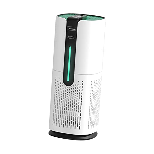 kowaku Mini Luftreiniger Tisch-Lufterfrischer Indoor Silent Filtrationssystem Wohnzimmer USB Sternenatmosphäre Licht Lampe Luftreiniger, Weiß von kowaku