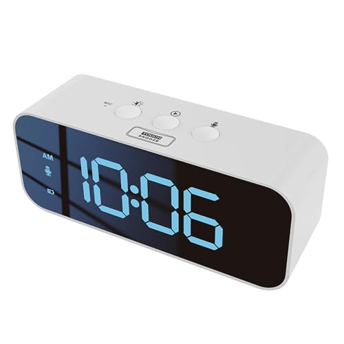 kowaku Moderne Weckuhr mit Einstellbarer Beleuchtung Und Farbenfrohem Display, Weiß kowaku Moderne Weckuhr mit Einstellbarer Beleuchtung Und Farbenfrohem Display, Weiß von kowaku