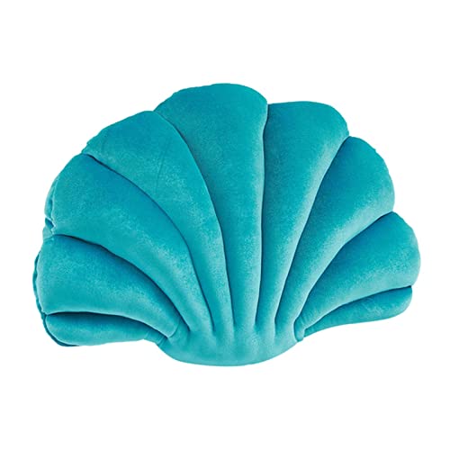 kowaku Muschelkissen, dekoratives Dekokissen, Betten, Geschenk, handgefertigt, Schlafzimmer, Couchkissen, gefüllte Kissen für Büro, Auto, Wohnheim, Schlafen, Wohnzimmer, Grün von kowaku